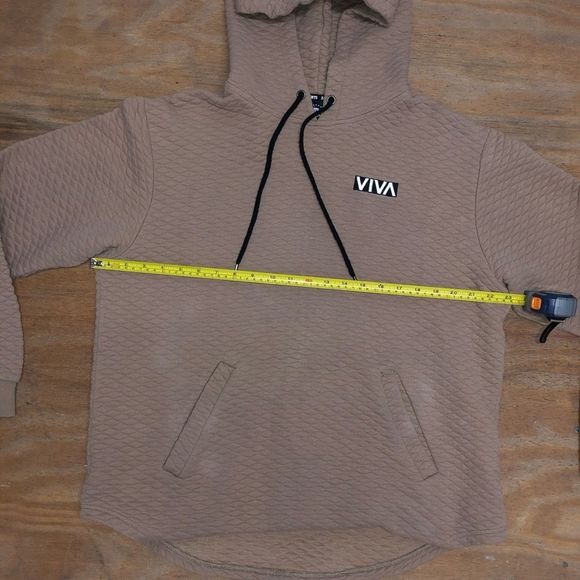 Barstool Sports Hoodie Unisex Beige Quilted Sweatshirt Size XL - Picture 11 of 14